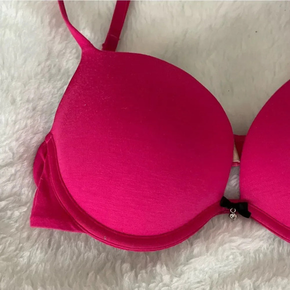 Pink  La Senza bra with bow &‎ rhinestone - Picture 2 of 5